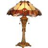 Stolní lampa Tiffany Ø 40x53 cm hnědá barva