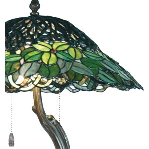 Stolní lampa Tiffany Ø 47x58 cm zelená barevná