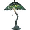 Stolní lampa Tiffany Ø 47x58 cm zelená barevná