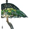 Stolní lampa Tiffany Ø 47x58 cm zelená barevná