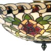 Stropní svítidlo Tiffany Ø 40x23 cm černé