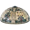 LumiLamp 5LL-5424 Stínidlo Tiffany Ø 50 cm Béžové modré sklo půlkruhové
