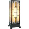 5LL-5445 Stolní lampa Tiffany 18x45 cm Hnědé sklo Čtvercová stolní lampa