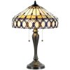Stolní lampa Tiffany Ø 40x58 cm přírodní barevná