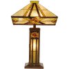 Stolní lampa Tiffany 42x71 cm žluté barvy