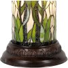 LumiLamp 5LL-5539 Sloup Tiffany Ø 31x78 cm Zelené bílé sklo Květy kulaté