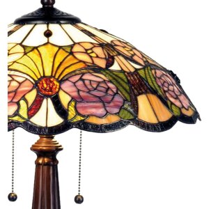 Stolní lampa Tiffany Ø 44x57 cm fialové barvy