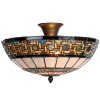Stropní svítidlo Tiffany Ø 40x23 cm přírodní