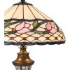 LumiLamp 5LL-5774 Stolní lampa Tiffany Ø 40x60 cm růžová barevná