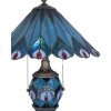LumiLamp 5LL-5829 Stolní lampa Tiffany Ø 40x65 cm modročervené sklo