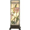 Stolní lampa Tiffany 18x45 cm hnědá