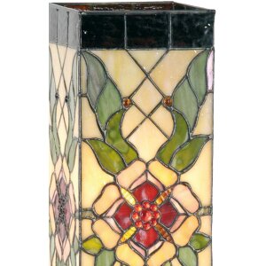 Stolní lampa Tiffany 18x45 cm růžová