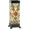 Stolní lampa Tiffany 18x45 cm růžová