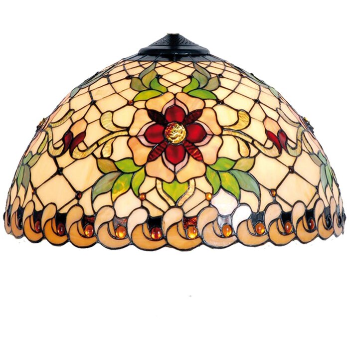 Stínidlo Tiffany Ø 30 cm žluté