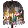 Stolní lampa Tiffany Ø 37x68 cm fialové barvy