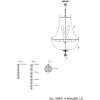 Lustr ze skla a železa Ø 40 cm - 5LL-CR44 Clayre Eef