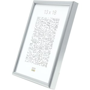 Plastový rám S011 13x18 cm ocel