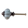 Clayre & Eef 63500 Dveřní knoflík Ø 3 cm Zelenohnědá keramika