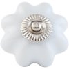 Nábytková klika Ø 4 cm v bílé barvě - 63514