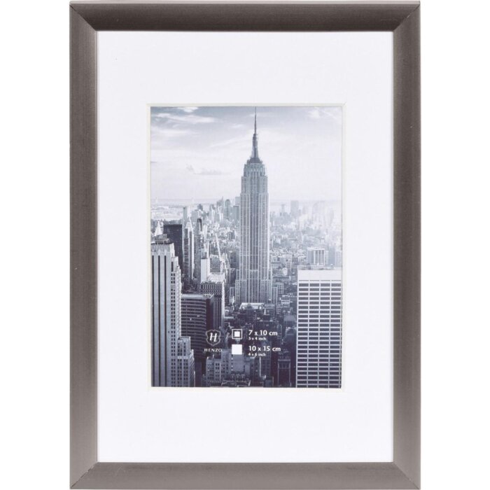 Hliníkový rám na obraz Manhattan šedý 10x15 cm