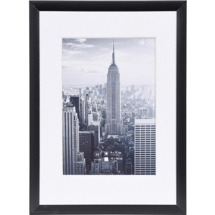 Rám Hliníkový rám Manhattan 13x18 cm černý