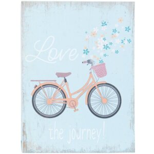 Textplatte Romantic - 6H1250 Clayre Eef blau