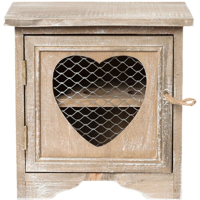 Clayre & Eef 6H1393 Držák na vejce STALL Shabby Style Wood Brown 19x19x14 cm