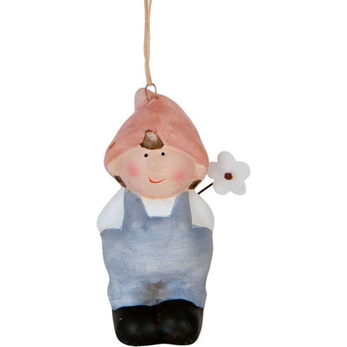 Clayre & Eef Dekorativní závěs trpaslík barevný