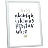 Hliníkový obrazový rám MAARII ve formátu 40x50 cm v matně stříbrné barvě