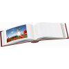 Kožené zasouvací album Walther Classic 100 fotografií 15x20 cm vínově červené