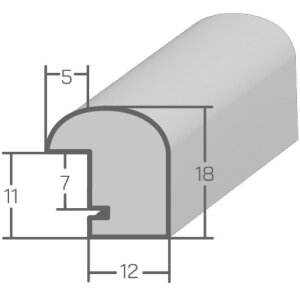 MendeFrames Dřevěný rám H004 v dubu 20x20 cm s normálním sklem