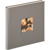 Designové fotoalbum Walther Fun 26x25 cm šedé 40 bílých stran