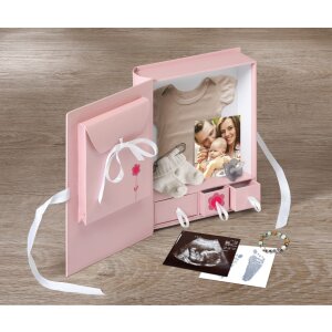 Walther Babybox Baby Animal růžový 27x24,5x7 cm