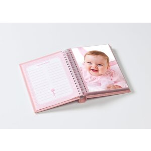 Mini album Baby Animal pink 30 fotografií 11x15 cm