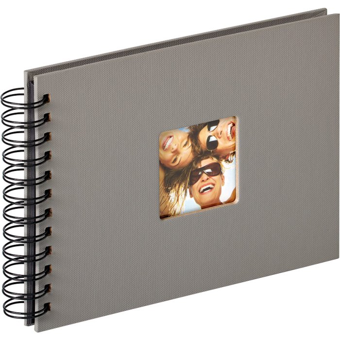 Spirálové album Walther Fun grey 23x17 cm 40 černých stran