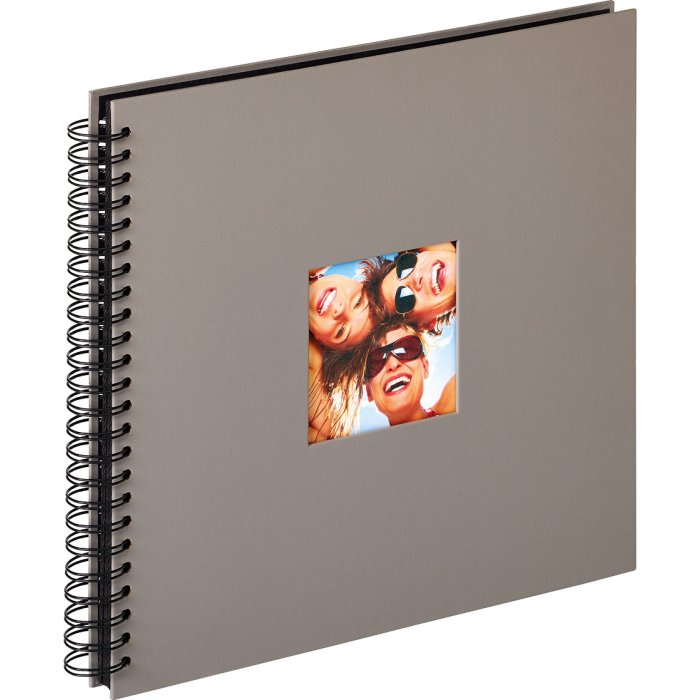 Spirálové album Walther Fun grey 30x30 cm 50 černých stran