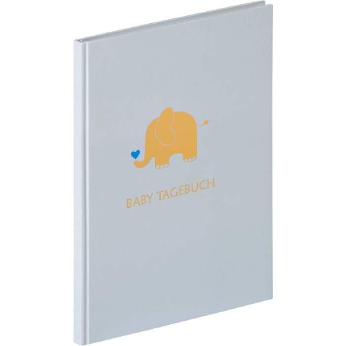 Walther Dětský záznamník s foliovým tiskem modrý 20x28 cm 46 ilustrovaných stran