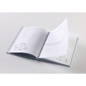 Walther Dětský záznamník s foliovým tiskem modrý 20x28 cm 46 ilustrovaných stran