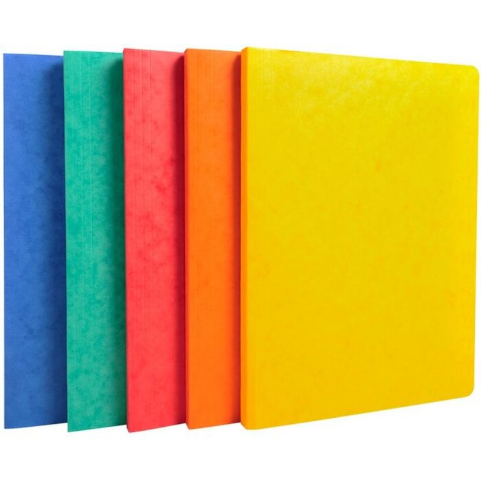 Exacompta dokumentový obal A4 pro 350 listů, manila karton 400g, žebrovaný zadní kryt