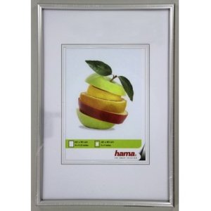 Plastový rám Sevilla dekor, stříbrný mat, 62 x 93 cm