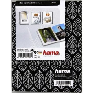 Hama mini zasouvací album La Fleur 40 fotografií 10x15 cm černé