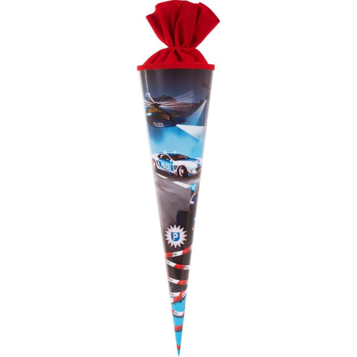 Goldbuch Školní taška policie 70 cm s červeným filzovým uzávěrem