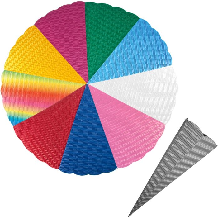 Goldbuch Krabice na školní věci 3D-čtvercový papír seřazená 68 cm