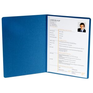 Bewerbungsmappe 2teilig Manila-Leinen 30 Blatt