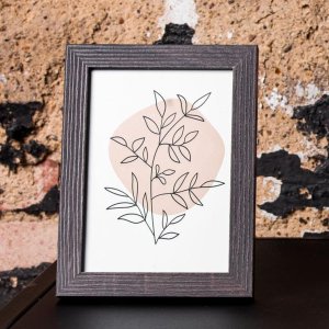 Rám na obraz moderní 10x15 cm tmavě hnědý