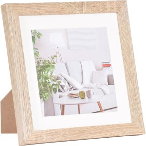 Henzo rám na obrázky Moderní 20x20 cm středně hnědý s paspartou 13x13 cm