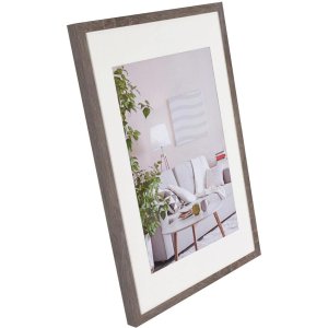 Rám na obrazy Henzo Modern 40x60 cm tmavě šedý s paspartou 30x45 cm