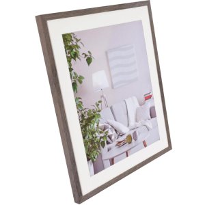 Moderní obrazový rám Henzo 50x60 cm tmavě šedý s paspartou 40x50 cm