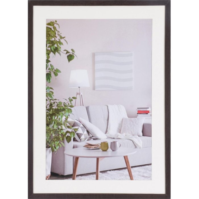 Rám na obraz moderní 50x70 cm tmavě hnědý