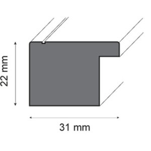 Rámeček na obraz Newton 10x15 cm ocelový